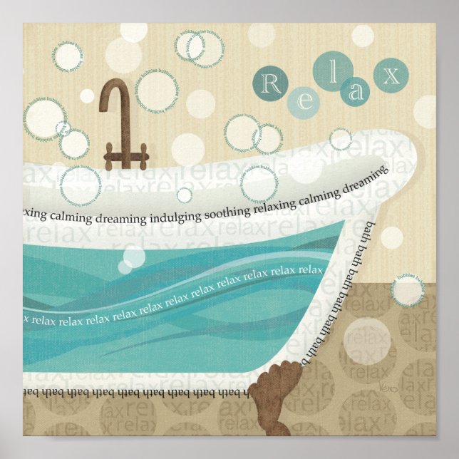 A Relaxing Bath Poster (Front)