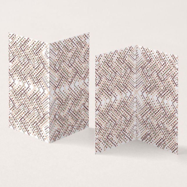 A repeating geometric pattern with diamond shapes  (Inside and Outside)