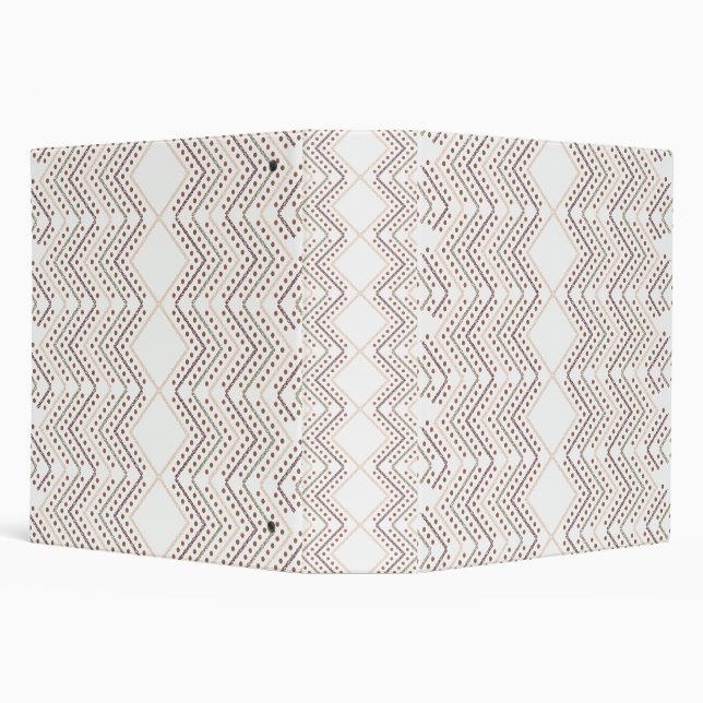 A repeating geometric pattern with diamond shapes  3 ring binder (Background)