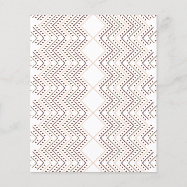 A repeating geometric pattern with diamond shapes  flyer (Front)