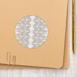 A repeating geometric pattern with diamond shapes patch