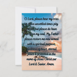 A Repentance Prayer Flat Greeting Card