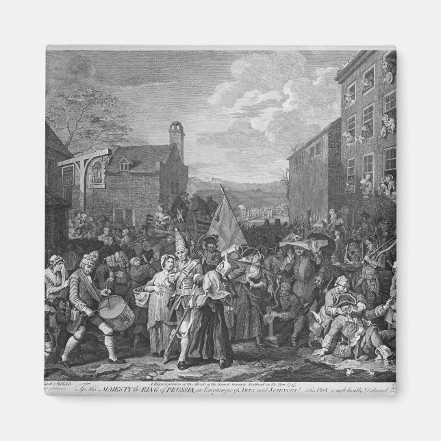 A Representation of the March of the Guards Magnet (Front)