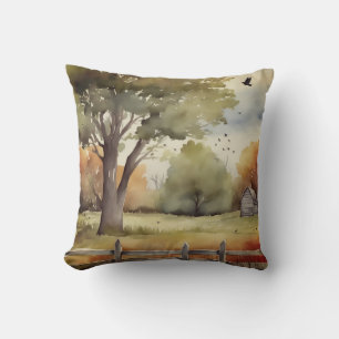 A Restful summ day Throw Pillow