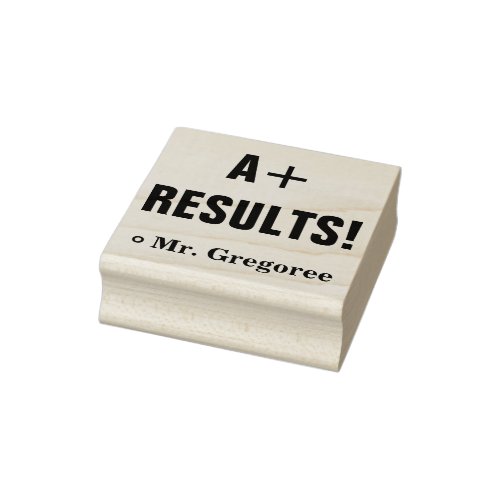 A RESULTS Commendation Rubber Stamp