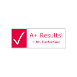 [ Thumbnail: "A+ Results!" Teacher Rubber Stamp ]