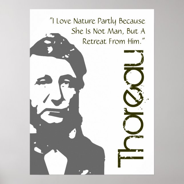 A Retreat From Man Thoreau Poster (Front)