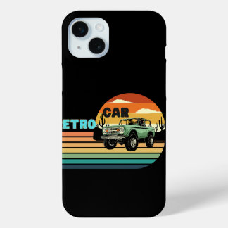 A retro big car iPhone 15 plus case