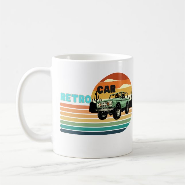 A retro big car coffee mug (Left)