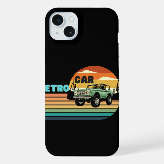 A retro big car iPhone 15 plus case