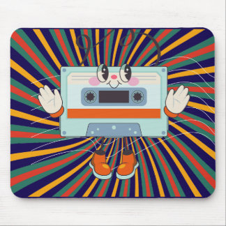 A Retro music line Mouse Pad