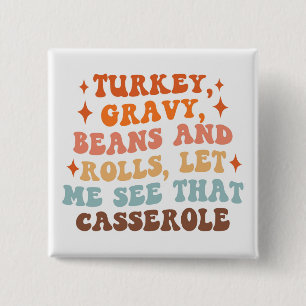 A Retro Thanksgiving Dinner Button