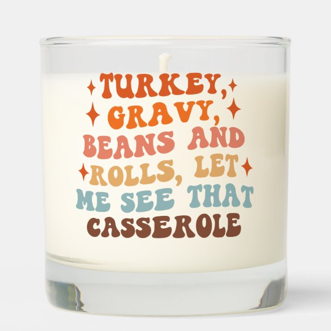 A Retro Thanksgiving Dinner Scented Candle (Front)