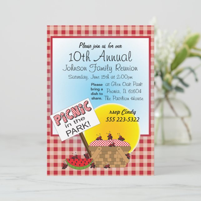 a-reunion-picnic-in-the-park-any-occasion-invitation-zazzle for Free Printable Picnic Invitation Template A Reunion | Picnic in the Park | Any Occasion Invitation | Zazzle for Free Printable Picnic Invitation Template
