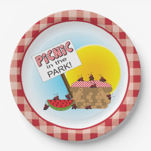 A Reunion Picnic in the Park Any Occasion Paper Plates