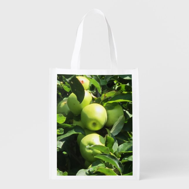 A Reusable Bag With A Photo Of Apples On It (Front)