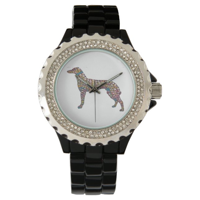 A Rhinestone Greyhound Watch (Front)