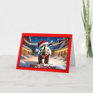 A Rhino-mite Christmas Card