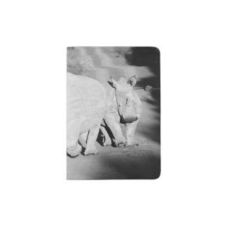 A Rhino mother and her calf in South Africa Passport Holder