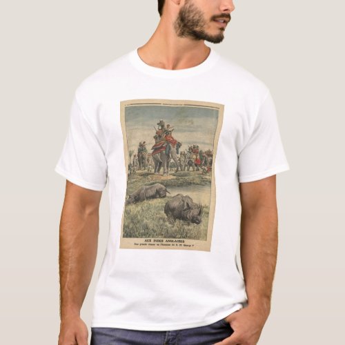 A rhinoceros hunt in honour of King George V T_Shirt