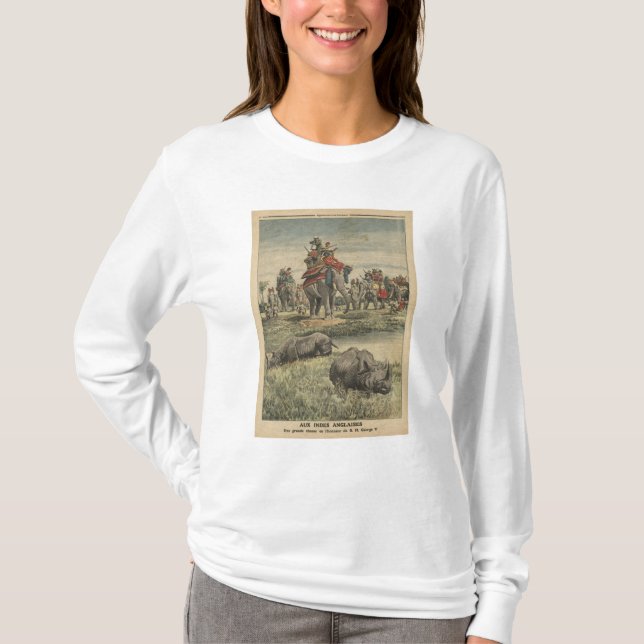 A rhinoceros hunt in honour of King George V T-Shirt (Front)