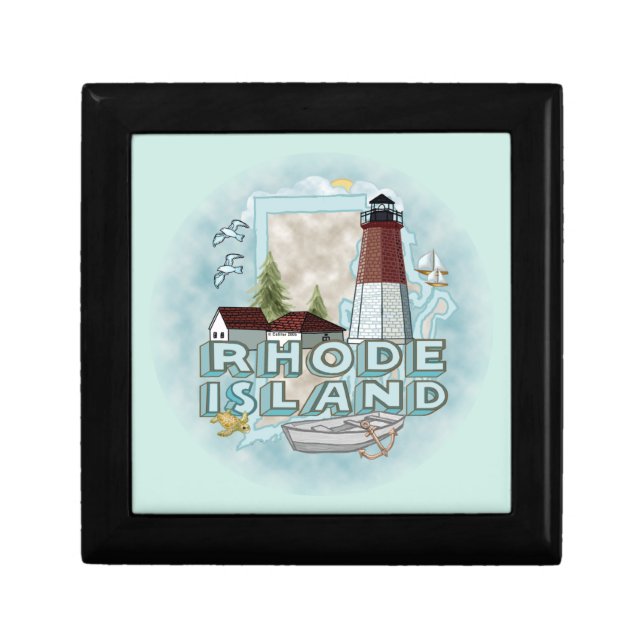 A Rhode Island Lighthouse Gift Box (Front)