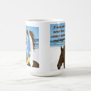 A rich man behaves like he wishes; a poor man beha coffee mug