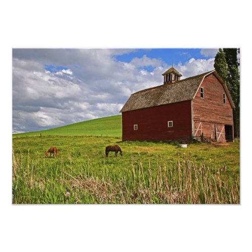 A ride through the farm country of Palouse 3 Photo Print