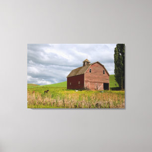 A ride through the farm country of Palouse 4 Canvas Print