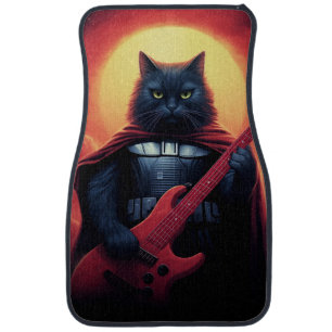 A Riff that Shakes the Cosmos Galactic Cat Lord Car Floor Mat
