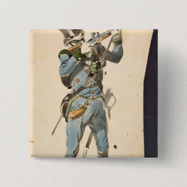 A Rifleman of the Austrian Jaegers Pinback Button (Front)