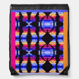 A Rip Through Abstract  Drawstring Bag