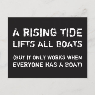 A RISING TIDE... Social Justice Equality Postcard