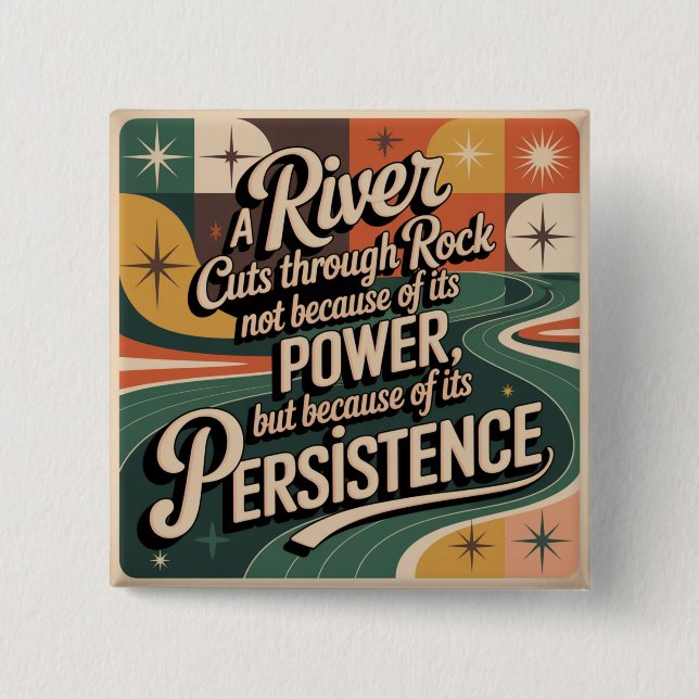 A River Cuts Through Rock Not Because Of Its Power Button (Front)