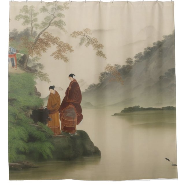 A River in Ancient China Shower Curtain (Front)