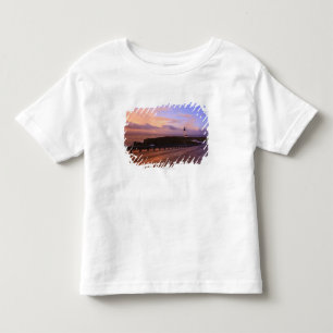A Road & A Lighthouse Along The Coast At Sunset Toddler T-shirt