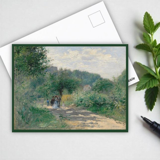 A Road in Louveciennes by Auguste Renoir Holiday Postcard (Creator Uploaded)