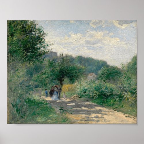 A Road in Louveciennes by Auguste Renoir Poster