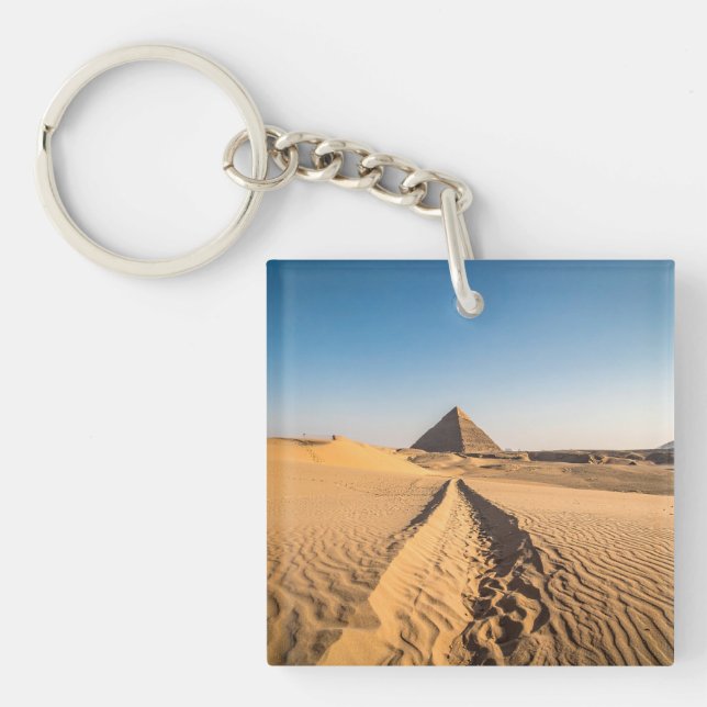 A road to the pyramid keychain (Front)