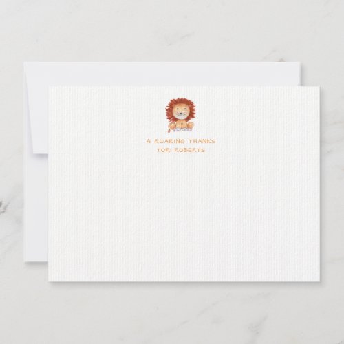 A Roaring Thank You card