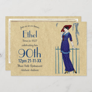 A Roaring Twenties Party, Gangster Flapper Deco Invitation
