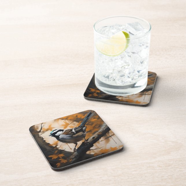 A Robin's Serenade in the Canopy, Beverage Coaster (Right Side)