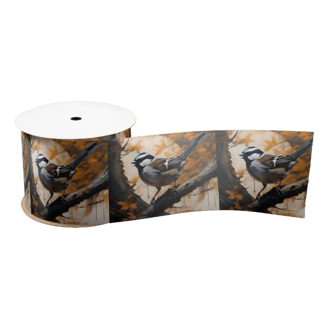 A Robin's Serenade in the Canopy, Satin Ribbon (Spool)