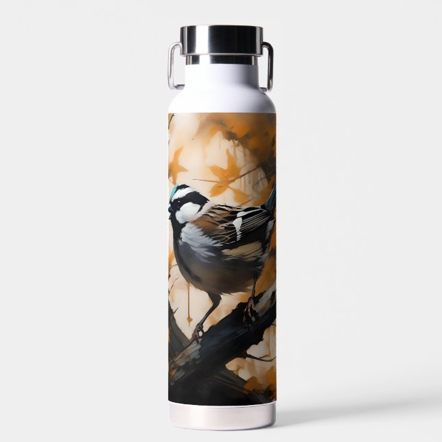A Robin's Serenade in the Canopy, Water Bottle (Front)
