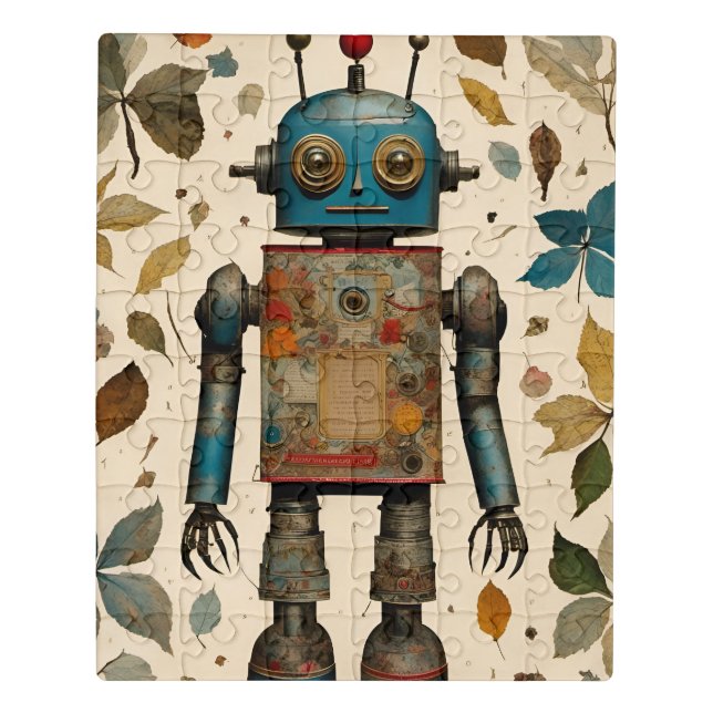 A Robot Collage Jigsaw Puzzle (Puzzle Vertical)