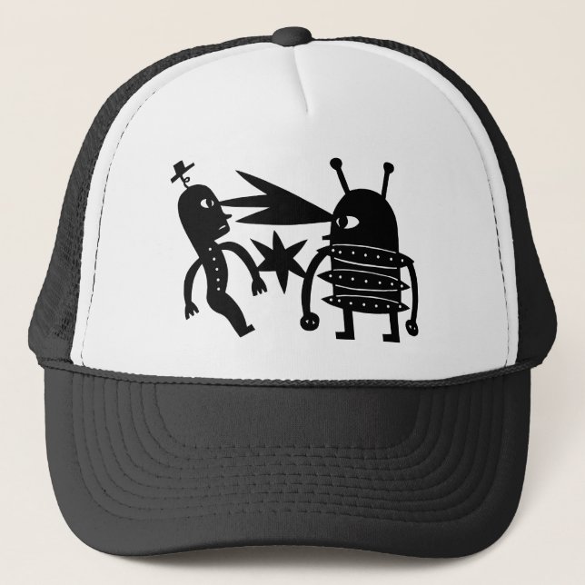 A Robot From Mars Trucker Hat (Front)