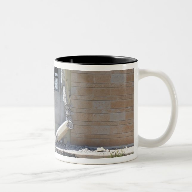 A Rocket Propelled Grenade Two-Tone Coffee Mug (Right)