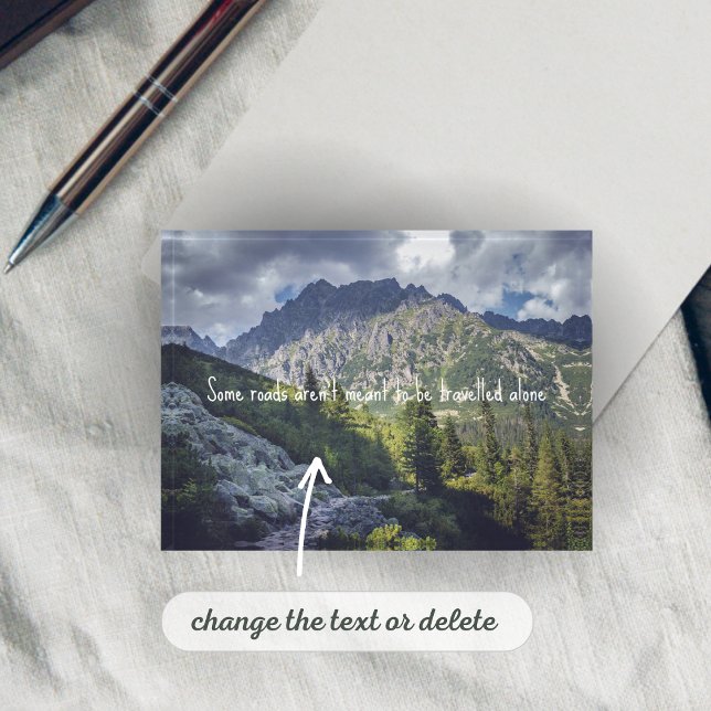 A rocky trail towards high mountain peaks paperweight (Creator Uploaded)