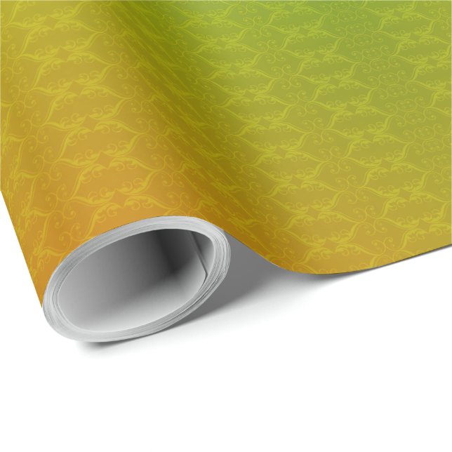A roll of gift wrap with a colorful gradient  (Roll Corner)