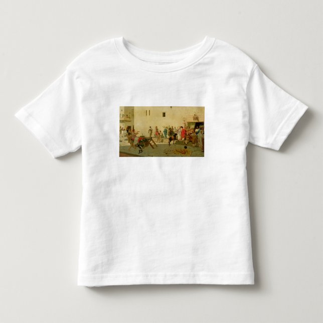 A Roman Street Scene with Musicians and a Performi Toddler T-shirt (Front)